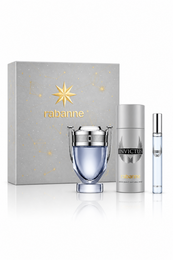Rabanne Invictus EDT 100 ml Set 3 Piezas