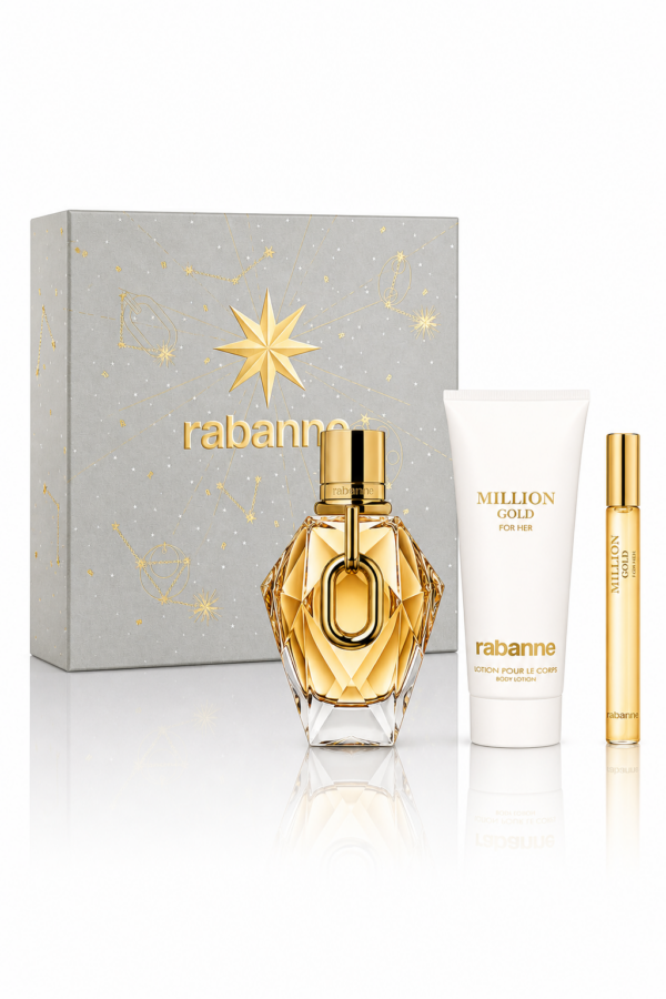 Rabanne Million Gold For Her EDP 90 ml Set 3 Piezas